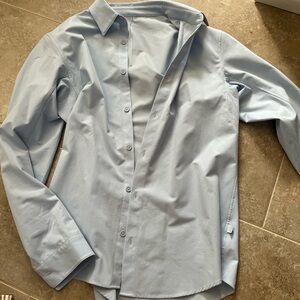 lululemon athletica Men's Sky Blue Casual Shirt